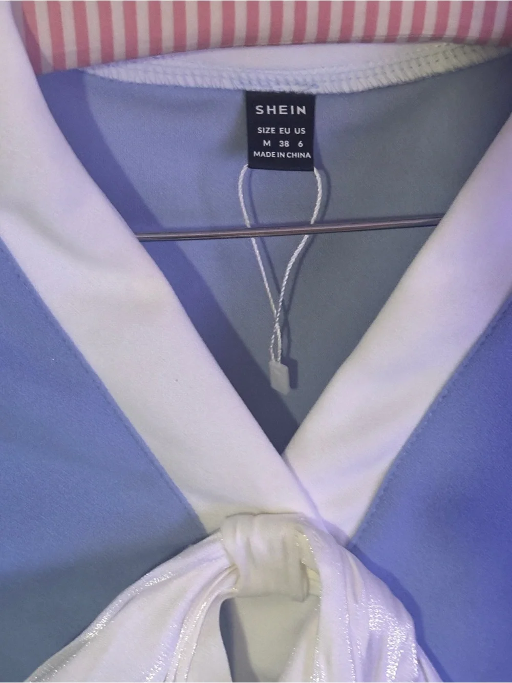 Periwinkle Blue Mod Front Button Dress Cosplay Stewardess M - Picture 3 of 5